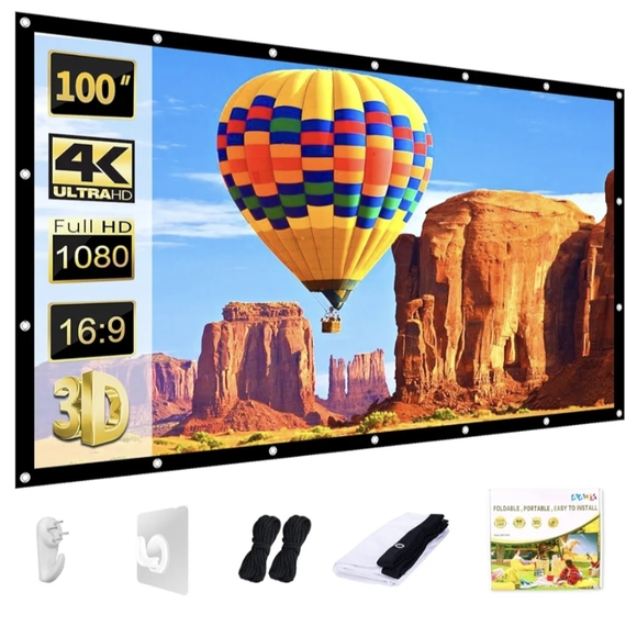 PROJECTOR SET | video beamer + 100" Screen - Picture 4 of 9